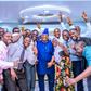 Gov. Ademola Adeleke (centre) with resident doctors at Uniosun Teaching Hospital after their meeting in Osogbo on Wednesday. [NAN]