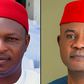 Mr Chijioke Edeoga - LP  governorship candidate and Peter Mbah - PDP governorship candidate