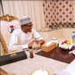 Tinubu and Buhari during breakfast (The Nation)