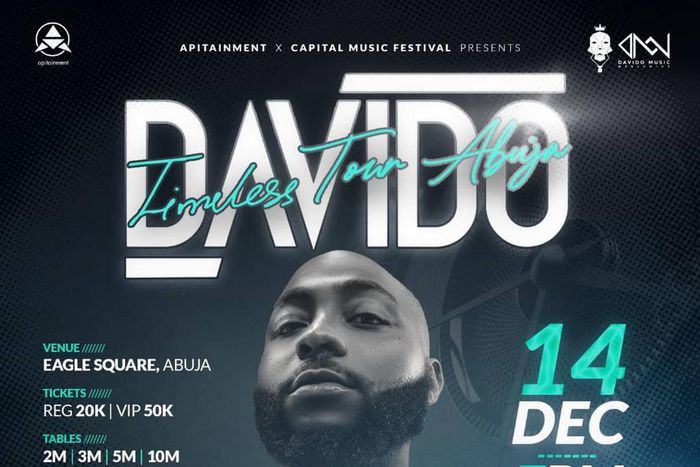 Davido set to thrill fans at Eagle Square Abuja, after a successful A.W.A.Y concert in Atlanta