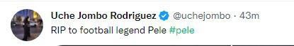 Social Media tributes to Pele