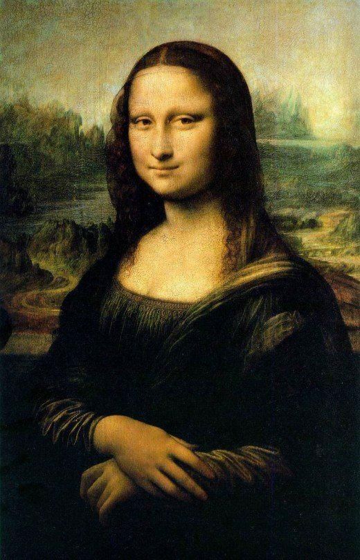 The Mona Lisa painting [Louvre]