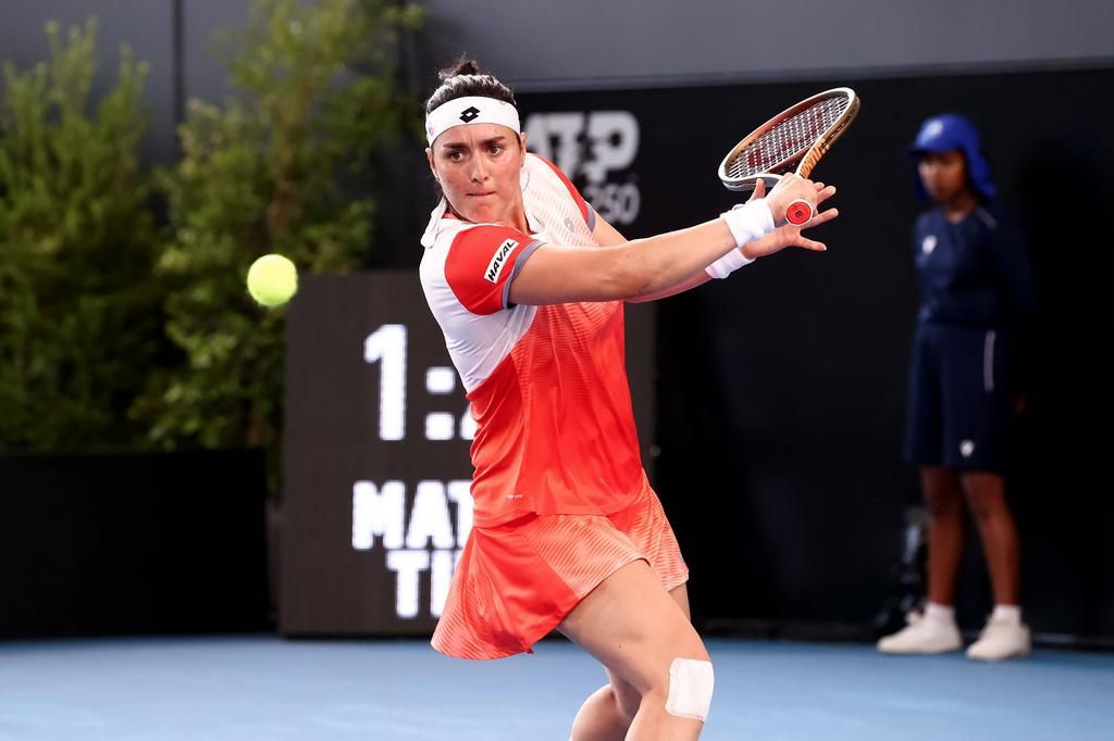 Ons Jabeur in action at Adelaide Championship WTA