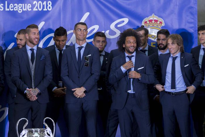 Cristiano Ronaldo was part of Madrid's UCL three-peat team