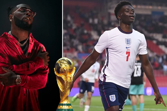 Burna Boy sent a message to Bukayo Saka ahead of the Qatar World Cup 2022