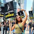 Osas Ighodaro joins SAG-AFTRA strike in Hollywood [Instagram/Officialosas]