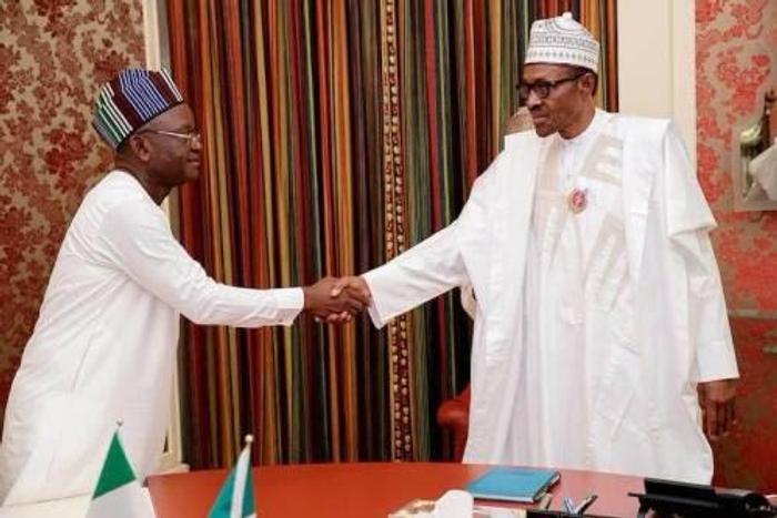 Gov Samuel Ortom of Benue State and President Muhammadu Buhari  (Sahara Reporters)