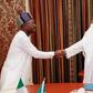 Gov Samuel Ortom of Benue State and President Muhammadu Buhari  (Sahara Reporters)