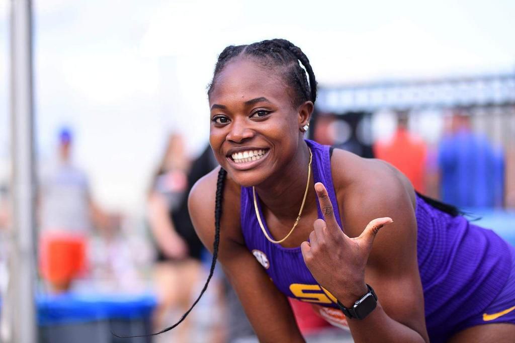 Favour Ofili won 200m Silver medal at the NCAA Indoor Championships