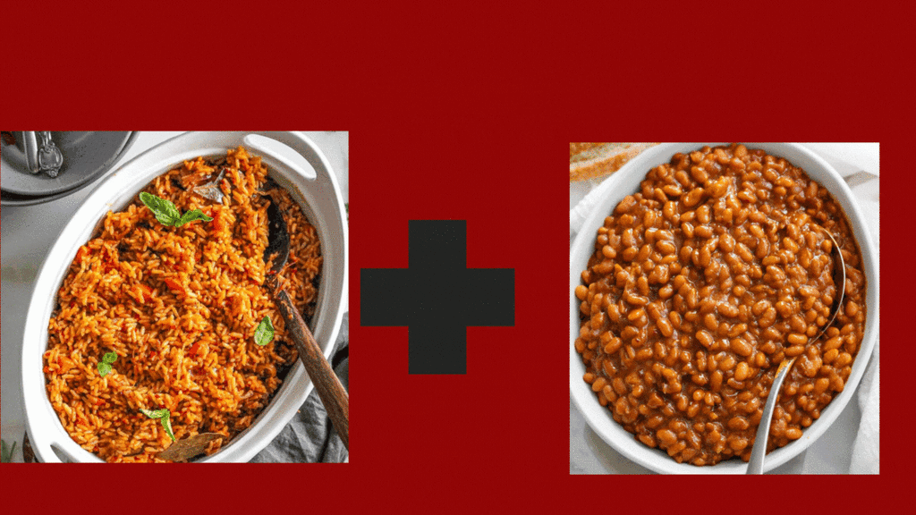 Jollof rice and beans [cosycook/worldtreat]