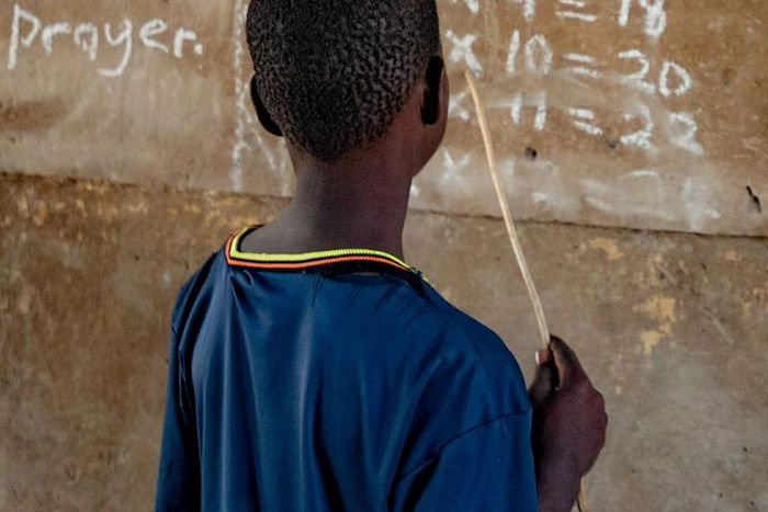 Nigerian student inside classroom [Dbegotin]