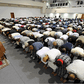 Muslims praying during Ramadan