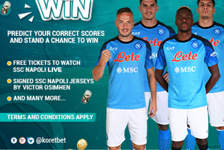 Koretbet partners with SSC Napoli, launches with super odds and 130% bonus on deposits.