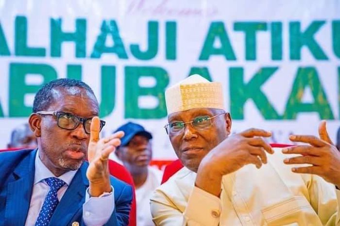 PDP Presidential candidate, Alhaji Atiku Abubakar and his running mate, Governor Ifeanyi Okowa. [Guardian]