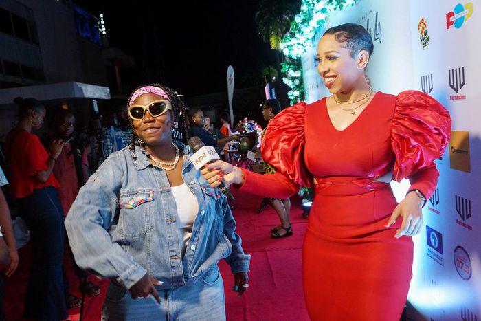 Teni at the premiere of ‘4-4-44’ directed by Izu Ojukwu