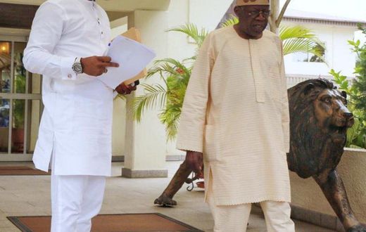 Seyi Tinubu and his father, Bola Tinubu [Society Now]