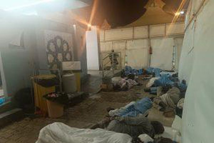 Niger pilgrims camp (Credit: NAN)