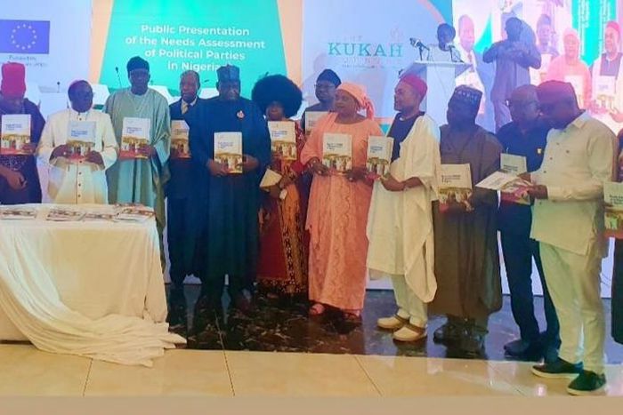 Bishop Matthew Kukah and other stakeholders at the Needs Assessment presentation [NAN]