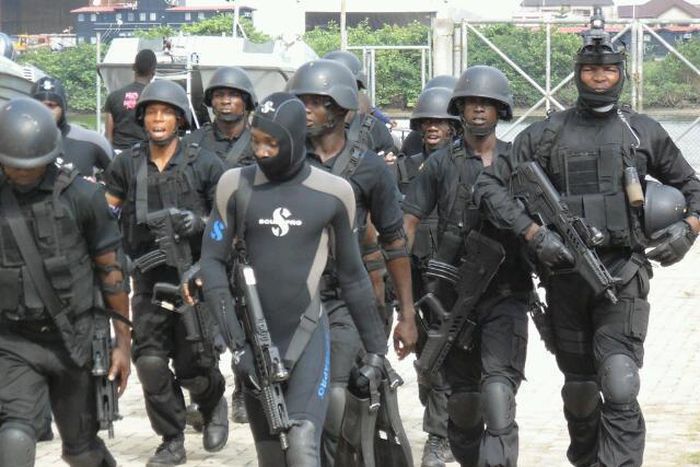 Nigerian Navy officers