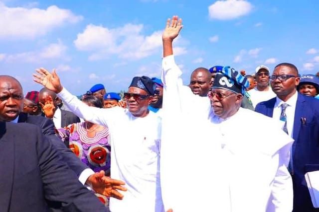 President Bola Tinubu FCT Minister Nyesom Wike. [Punch]