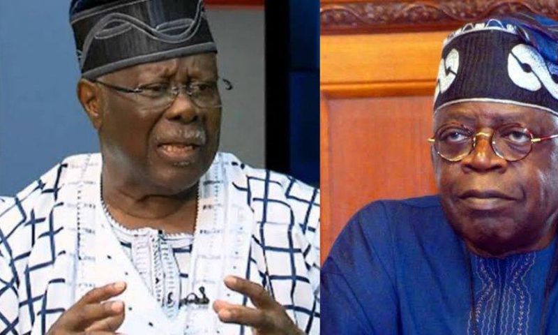 Chief Bode George and President-elect, Asiwaju Bola Tinubu.