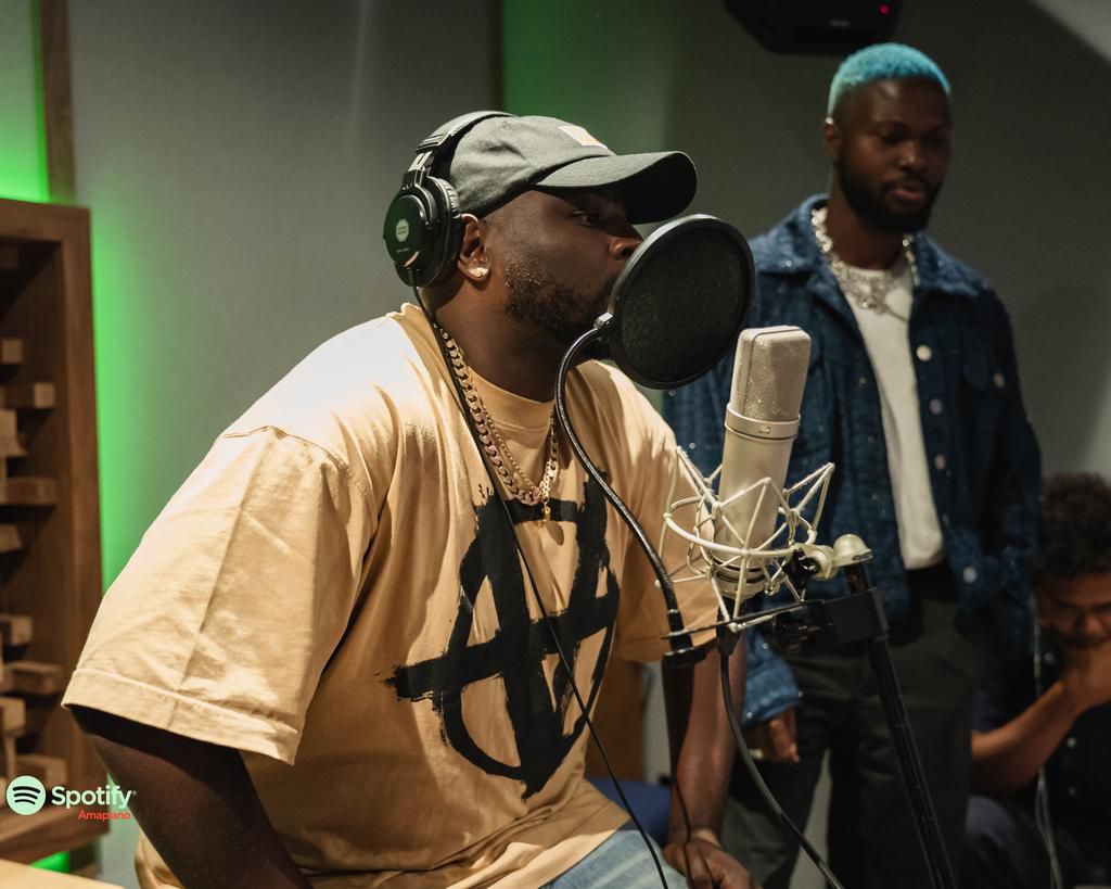 Themba 'DJ Maphorisa' Sekowe and Sadiq 'Wurld' Onifade [Spotify]