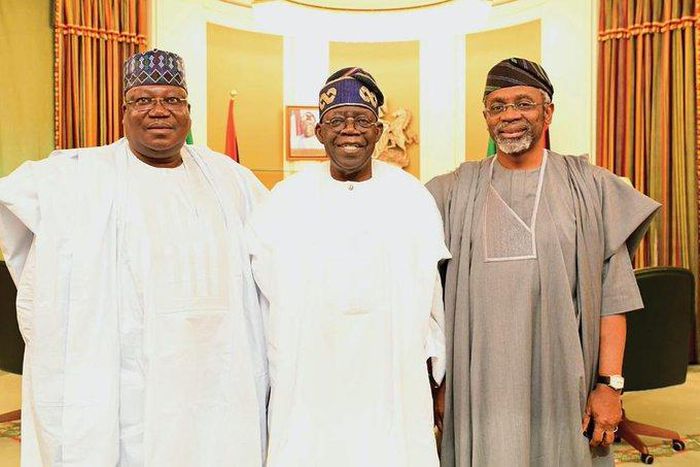 Tinubu meets Lawan, Gbajabiamila, insists on right choice for NASS leadership. [Presidency]