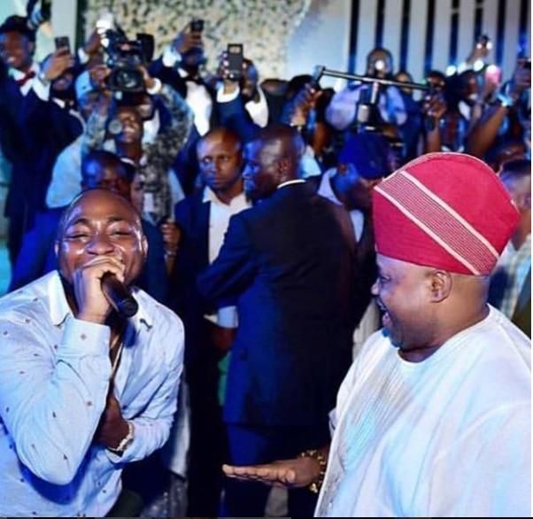 Davido and his uncle, Senator Ademola Adeleke