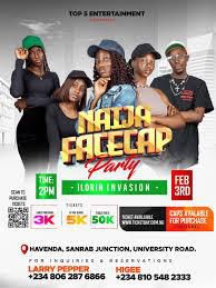 Naija facecap party