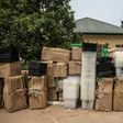 Preparing the vote: Empty ballot boxes at an Independent Nigerian Electoral Commission (INEC) office in Umuahia, a stronghold of the Biafran separatist movement in southeast Nigeria