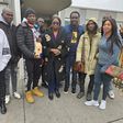 The Chairman/CEO, Nigerians in Diaspora Commission (NiDCOM), Abike Dabiri-Erewa and Nigerians seeking asylum in Canada. [Daily Trust]