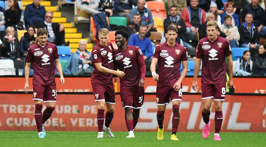 Ola AIna scored only his second-ever Serie A goal for Torino as they won 2-1 at Udinese