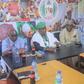 Olusegun Runsewe, Director-General, NCAC, addressing the media in Abuja on Friday. [NAN]