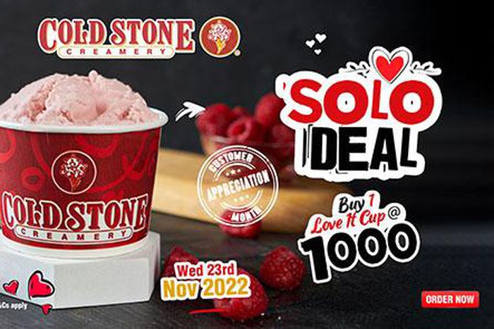 Indulge in Cold Stone’s Black Friday and solo deal this November