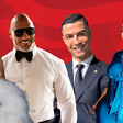 From left: Beyoncé, Dwayne Johnson, Cristiano Ronaldo and Nicki Minaj