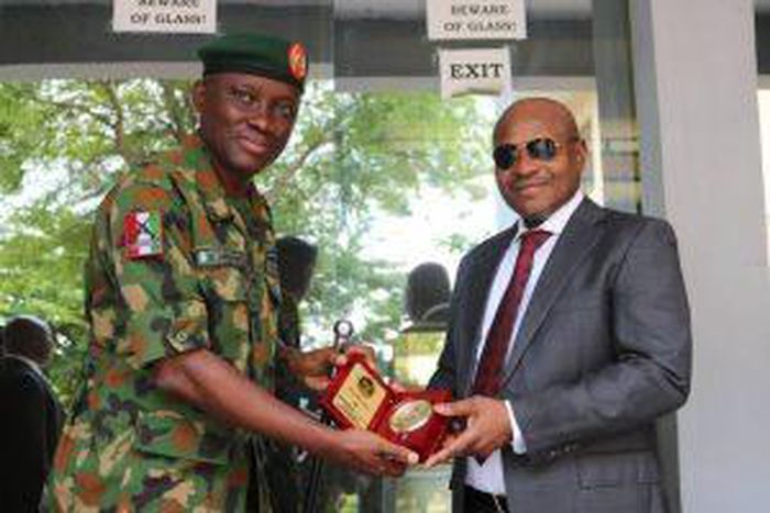 The Commander of the 12 Brigade Nigerian Army, Brig. -Gen Isang Akpaumontia
