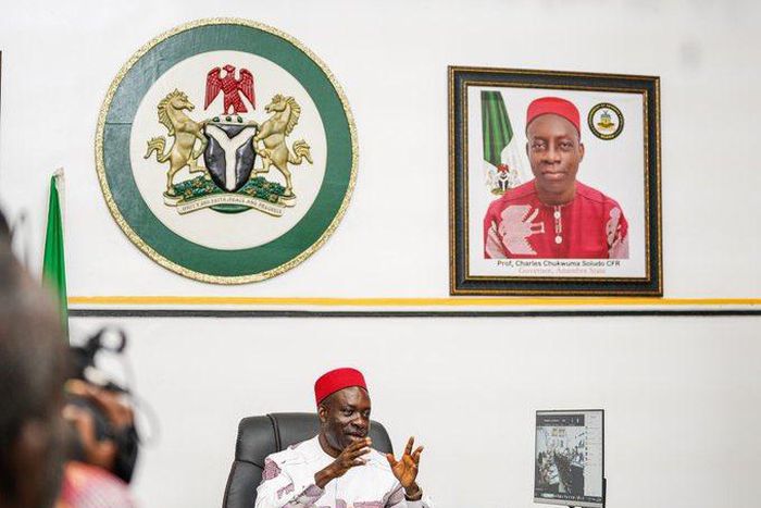 Anambra State Governor, Charles Chukwuma Soludo. [Twitter:@AnambraNewMedia]