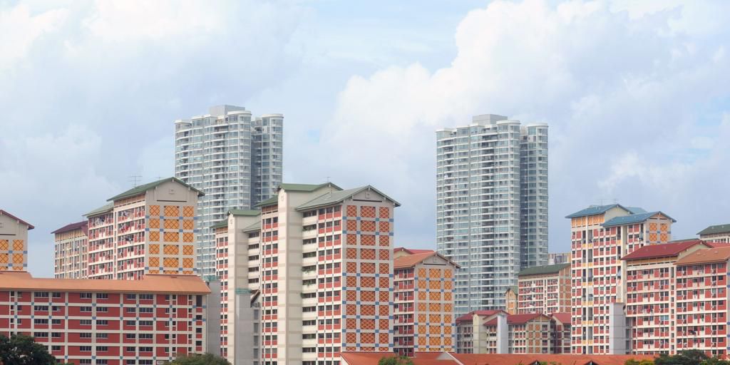 High-rise public housing apartments are a key feature of Singapore's skyline.TILT Photography/Getty Images