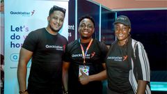 L-R: Chukwualuka Obichukwu, Sales Manager, Quickteller Homes; Joshua Udonne, Growth Marketing Associate, Interswitch; and Obianuju Anyama, Product Manager, Quickteller Homes, at the SmallSmall Fair 2024, recently held at Pistis Conference Center, Lekki...