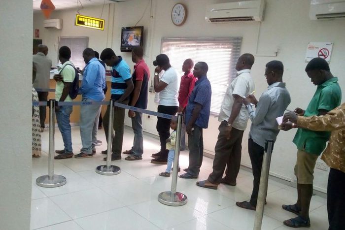 Customers in a bank [Daily Trust]