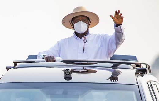 President Museveni's official car has been fitted with dome cameras for surveillance