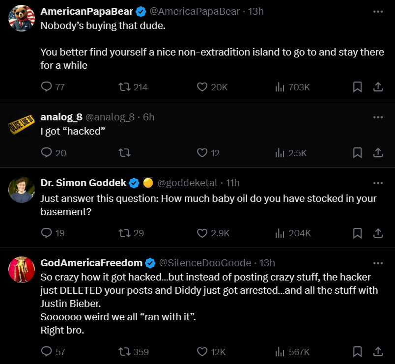 Comments from X users[ X/Usherraymond]