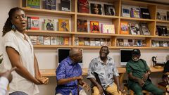 “The Africa Film Society library is a curated collection of books, films, and vinyl soundtracks for both filmmakers and cinephiles [Instagram/@africafilmsociety]
