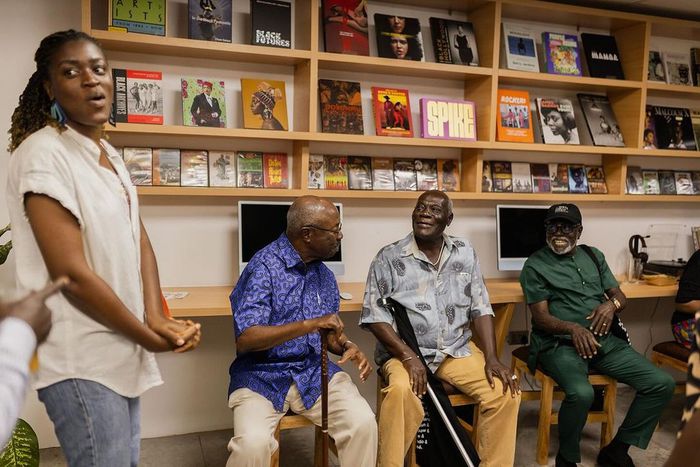 “The Africa Film Society library is a curated collection of books, films, and vinyl soundtracks for both filmmakers and cinephiles [Instagram/@africafilmsociety]