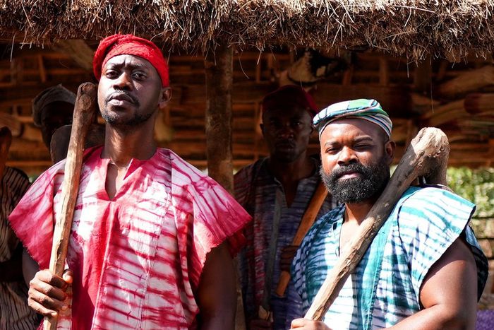 Lateef Adedimeji, Gabriel Afoloyan in Lisabi [Netflix]