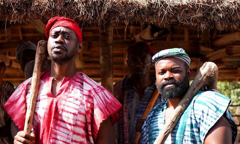 Lateef Adedimeji, Gabriel Afoloyan in Lisabi [Netflix]