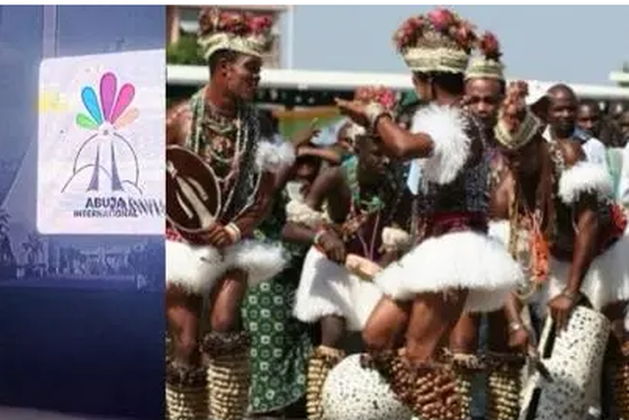 Minister of Arts, Culture and the Creative Economy, Hannatu Musawa, and other stakeholders at the unveiling of the Abuja Int’l Carnival logo in Abuja [National Accord Newspaper]