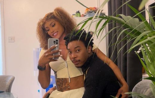 Singer Solidstar and his fiancée [Instagram/Officialsolidstar]