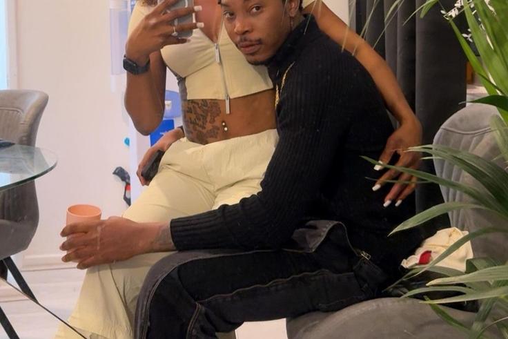 Singer Solidstar and his fiancée [Instagram/Officialsolidstar]
