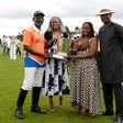 Sayyu Dantata, Chairman, MRS; Ofovwe Aig-Imoukhuede; Tochi Wigwe, daughter of Herbert Wigwe, the late GCEO of Access Holdings PLC; Aigboje Aig-Imoukhuede, Chairman, Access Holdings PLC, at the Access Bank Polo Tournament, held at the Guards Polo Club i...